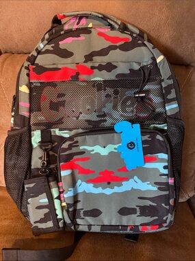 Cookies Camouflage Pattern Men's Backpack - Smell Proof